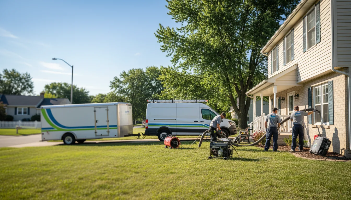 Flooded Basement Restoration And Cleanup With Repair in Wellington, OH near me